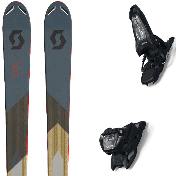 SCOTT PURE FREE 90TI + MARKER GRIFFON 13 ID BLACK