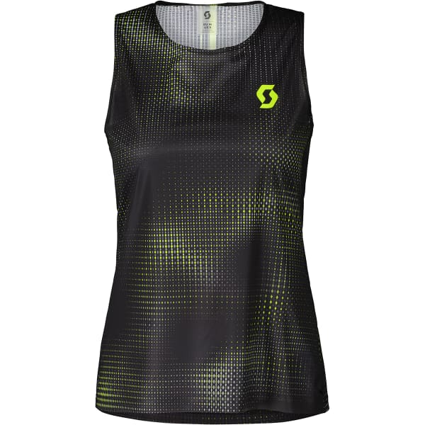 SCOTT TANK W'S RC RUN BLACK/YELLOW 23