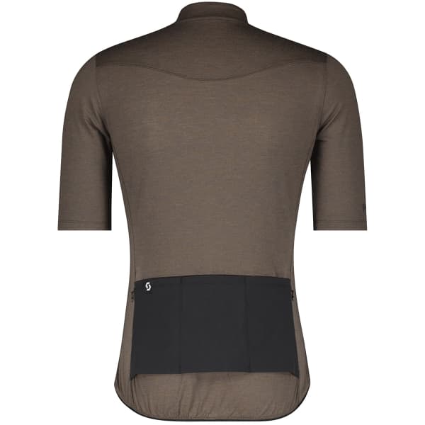 SCOTT SHIRT M'S GRAVEL MERINO SS SHADOW BROWN/BLACK 23
