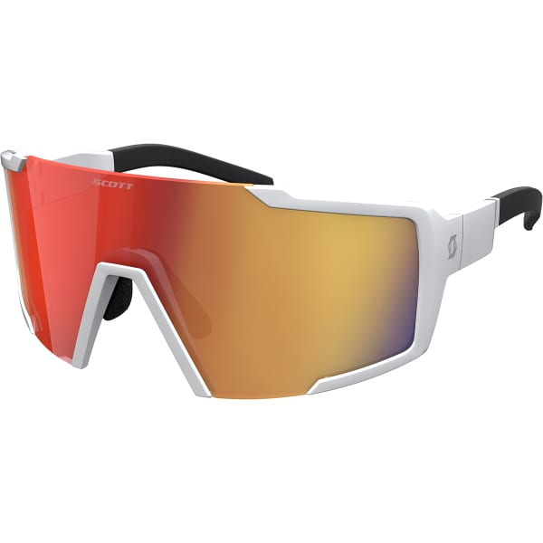 SCOTT SHIELD WHITE MATT/RED CHROME 23