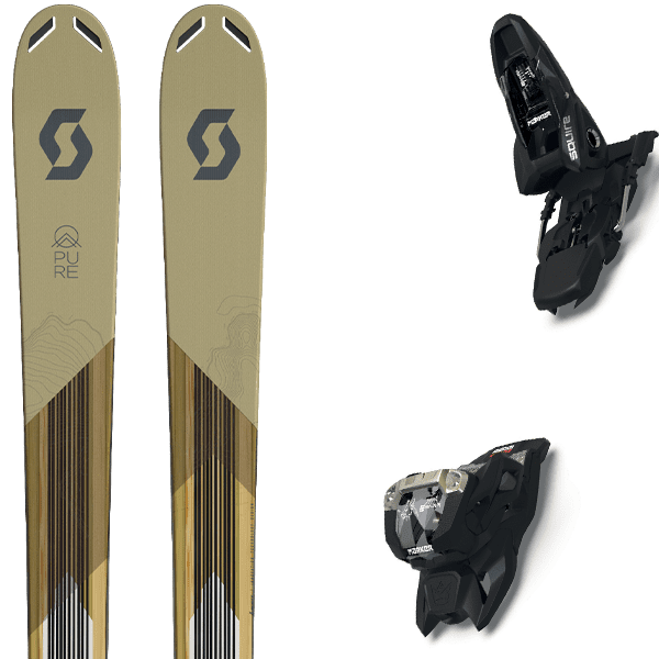  SCOTT PURE MISSION 98TI + MARKER SQUIRE 11 BLACK