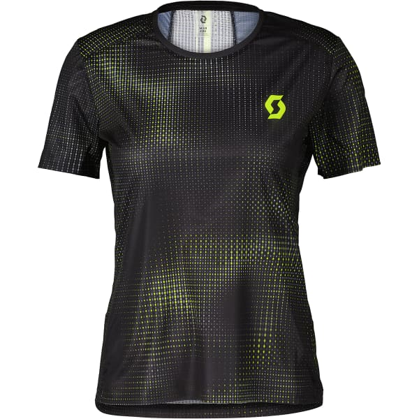  SCOTT SHIRT W'S RC RUN SS BLACK/YELLOW 23