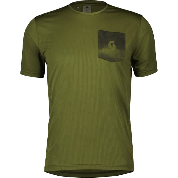  SCOTT TEE M'S GRAVEL 20 SS FIR GREEN/BLACK 23