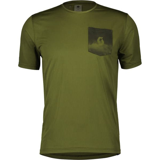  SCOTT TEE M'S GRAVEL 20 SS FIR GREEN/BLACK 23