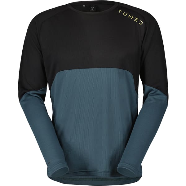  SCOTT SHIRT M'S TRAIL TUNED LS BLACK/ARUBA GREEN 23