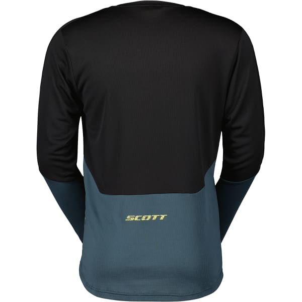  SCOTT SHIRT M'S TRAIL TUNED LS BLACK/ARUBA GREEN 23