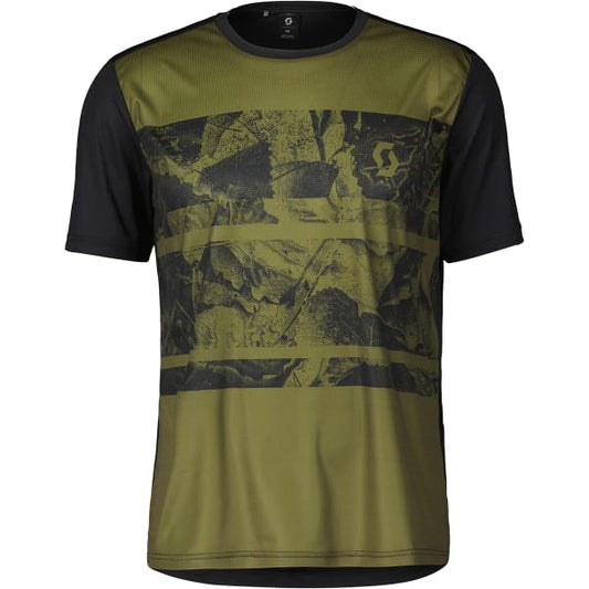  SCOTT SHIRT M'S TRAIL FLOW SS FIR GREEN/BLACK 23