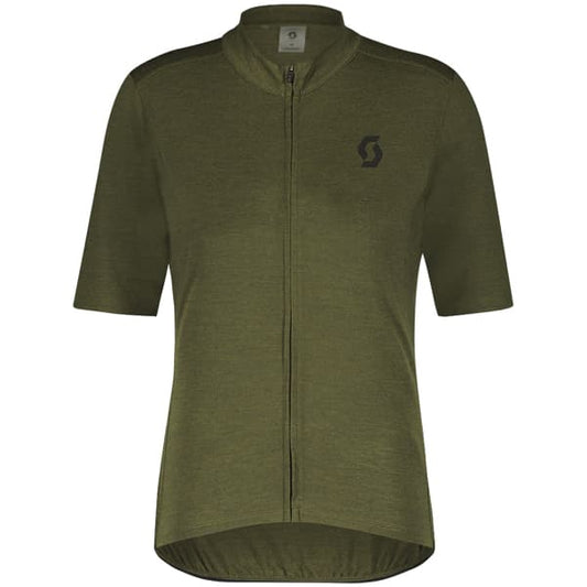  SCOTT SHIRT M'S GRAVEL MERINO SS FIR GREEN/BLACK 23