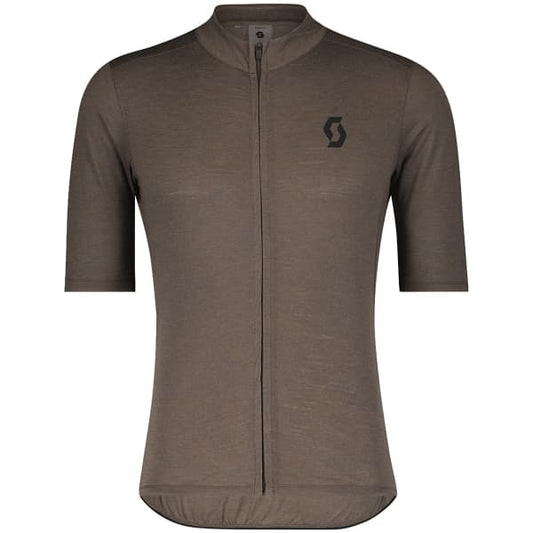  SCOTT SHIRT M'S GRAVEL MERINO SS SHADOW BROWN/BLACK 23